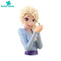 Green Home Elsa Figure Half Body Elsa Princess Statue Model Cartoon Action Figure. 