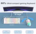 Dierya DK61E Hot-Swappable Mechanical Gaming Keyboard (Yellow Switches). 