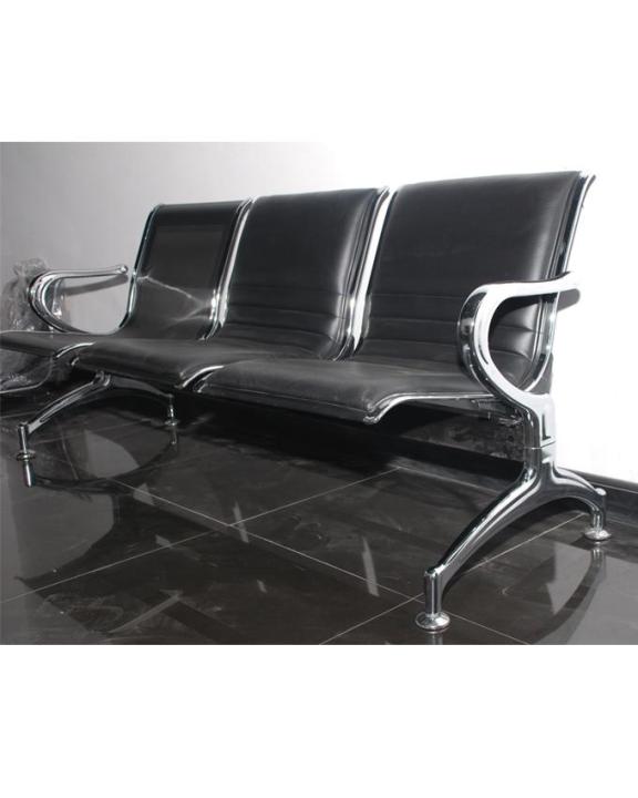 3 Seat Sherlock Bench - Black