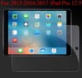 Screen Protector iPad Pro 12.9 (1st Gen 2015) and iPad Pro 12.9 (2nd Gen 2017) Screen Glass Protector iPad Pro 12.9 Glass Protector With Home Button. 
