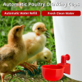 Chicken Water Cups, Automatic Chicken Waterer Kit for Poultry Filling Waterer Poultry Drinking Bowl for Chicken. 