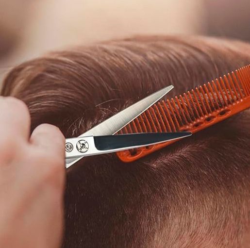 Barber scissor (5.5 inch) for hair cutting Barber Hairdressing Scissor Professional Scissor Stainless steel High Quality