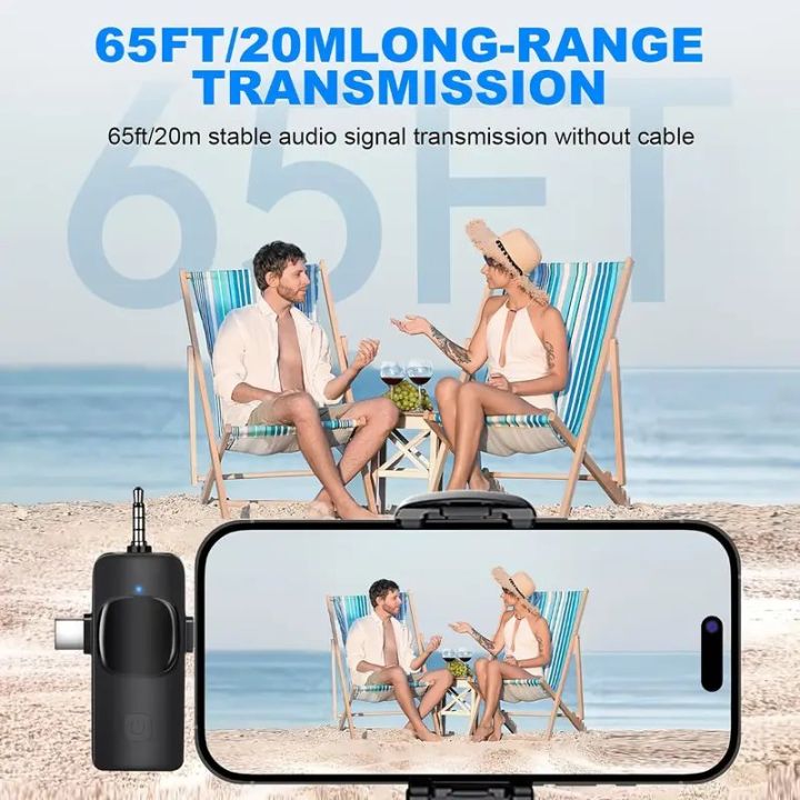 Wireless%20MIC%20AUX%203.5mm%20Mic%20K35%20/%20K15%20%20Wireless%20Single/Double%20Microphone%20For%20Interview,%20Vlogging%20,%20Podcast%20-%20Image%2010