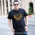 Large men's short T-shirt with loose fit and enlarged fat, affordable clothing for 2023 trendy brand half sleeved fat guy t-shirt. 