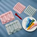 4 Pack Assorted Crayon Mold Cavities 3D Crayon Silicone Mold Triangle Crayon Mold Silicone Chocolate Making Mold. 