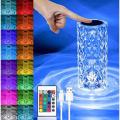 Crystal Lamp Rose Light Diamond Lamp 16 Colors Changing with Remote Control. 