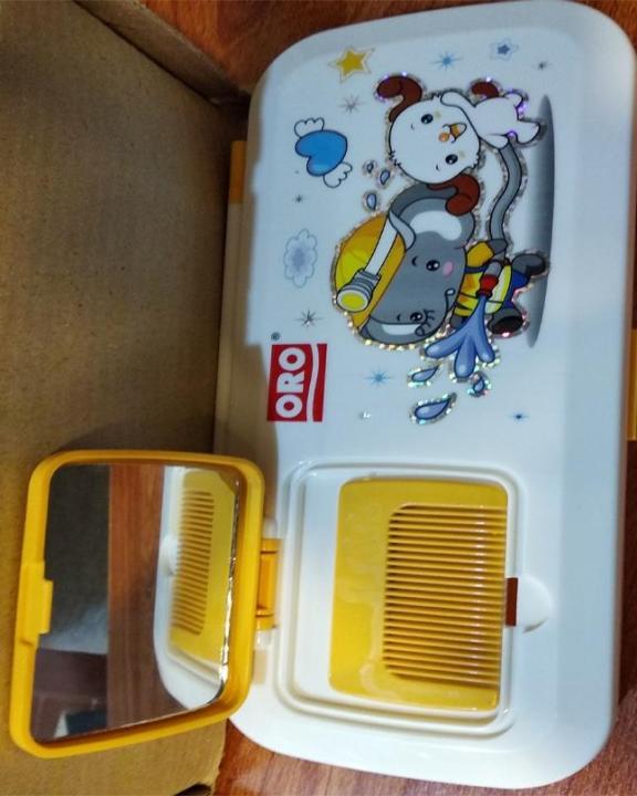 Oro%20La-Bello%20Pencil%20Box%20/%20Geometry%20Box%20With%20Mirror%20Or%20Comb%20(1%20Pcs)%20-%20Image%204