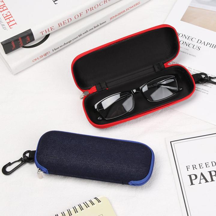 1PC Portable Eyewear Cases Cover Sunglasses Hard Case For Women Men Glasses Box With Lanyard Zipper Eyeglass Cases Protector