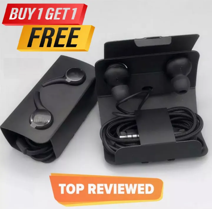 Buy%201%20Get%201%20AKG%20S10%20Wired%20Earphones%20with%20Mic%203.5mm%20Jack%20Tangle%20Free%20Cable%20Noise%20Cancellation%20Bass%20for%20Android%20-%20Image%203