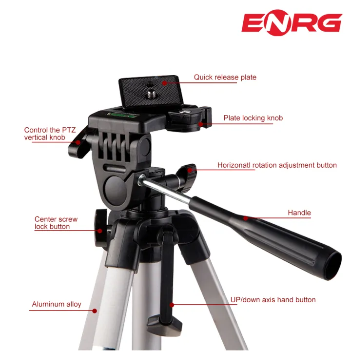 Energy%20-%20ENRG%20Aluminium%20Tripod%20Stand%20Adjustable%20Portable%204.5%20Feet%20With%20Carry%20Case%20and%20Mobile%20Phone%20Holder%20Silver%20-%20Image%204