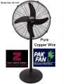 GFC Pedestal Fan Myga Black Color Pure Copper 24 Inch Energy efficient Electrical Steel Sheet and 99.9% Pure Copper Wire 3 speed options Brand Warranty. 