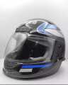 Uneed Bike Helmet unbreakable - Black - Transparent Visor - Motorcycle Helmet - Motorbike Helmet. 