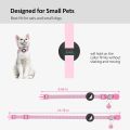 Cat Collar, for Apple Air Tag Cat Collar, in 3/8Inch Width Black. 