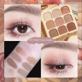 BeliefMelief  Profesional  NOVO Toast 9 Colors Matte Eyeshadow Palette Pearlescent Eye Plate Cute Makeup Palette Female Cosmetic Lasting Nature Beauty. 