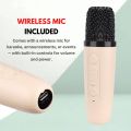 Bluetooth Speaker With FREE Wireless Microphone - Rechargeable- Portable Big Sound System Loud Speaker with Mic High Stereo Bass & Woofer Home MP3 Player Mobile Speaker for PC Computer & Laptop Support USB, SD Card, FM Radio. 
