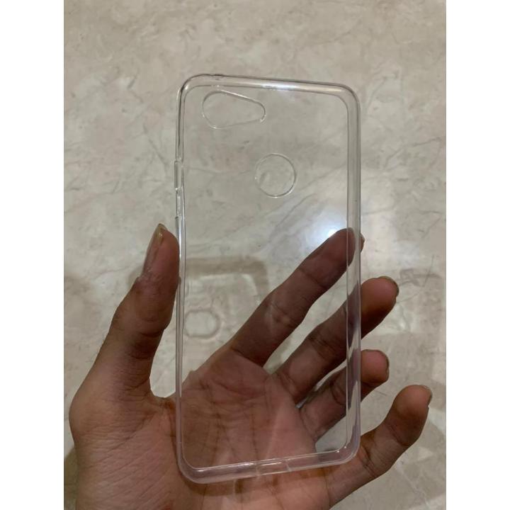 Google Pixel 3 / 3XL Jelly Case Silicon Cover Side Air Cushion [Protective + Anti Shock Proof CASE] Transparent Ultra Clear Finish Google Pixel 3/3XL Back Cover Case