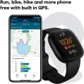 Fitbit Versa 3 Health & Fitness Smartwatch with GPS, 24/7 Heart Rate, Alexa Built-in,  Black/Black, One Size (S & L Bands Included). 