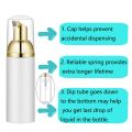 50ML/1.7Oz Foam Bottle with Gold Pump, 6Pcs, Empty Travel Foaming Dispensers for Soap, Shampoo. 
