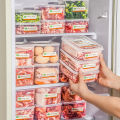 700/900/1000/1400Ml Transparent Food Storage Container With Lid Preservation Refrigerator Frozen Meat Fruit Storage Box Kitchen Household Supplies 1Pcs. 