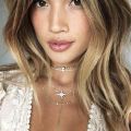 Vintage Necklace Multilayer Moon Stainless Steel Gold Pendant Bohemian Dubai Style Chain Jewelry Collar Necklace For Women. 