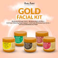 Glomesh Gold Facial Kit Saloon Pack/Parlor Pack (5 Jars). 