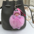Pendant Keychains Ornamental Knitted Hat Wear Baby Key Ring. 