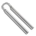Nunchucks - Safe Solid Stainless Steel Training Nunchakus with Steel Chain Only for Beginners, Adults and Professionals, Perform, Practice, Train, Exercise (Pack of 1). 