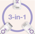 Braun Silk-Epil-SE5541-Wet & Dry Epilator With 4 Extras. 