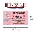 Pack Of 100 Thank You Cards The Best Part Of My Business Is You - Attract Your Buyers To Give Positive Review. 