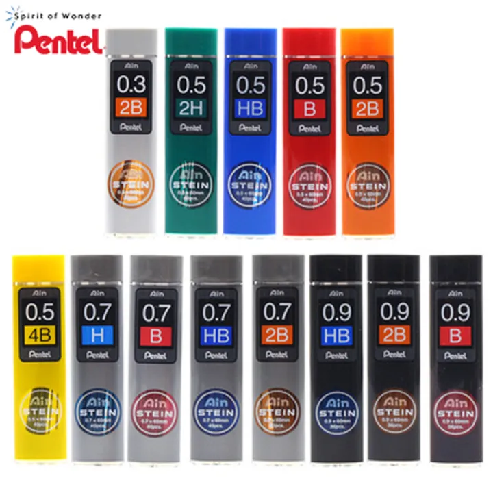 Pentel%20Ain%20STEIN%200.7mm%20HB%20Mechanical%20Pencil%20Black%20Resin%20Pencil%20Lead%20(1%20Tube)%20-%20Image%206