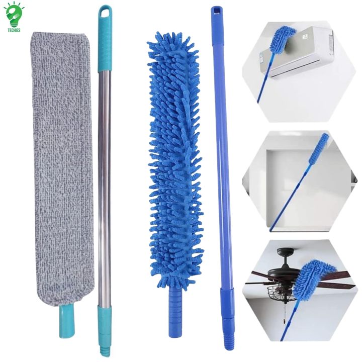 Flexible Fan Duster Microfiber Fan Cleaning Duster Brush | with Long Extendable Rod for Dusting Cleaner for Fan Car Kitchen & Furniture