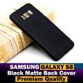 Samsung Galaxy S8 Back Cover Soft Plain Black Case For Samsung Galaxy S8. 