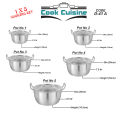 Cook Cuisine Apple shape Cooking pot 1 to 10 Sizes trophy heavy weight fine quality casserole. 