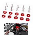 Motorcycle Fancy Bolts with Washer 10 Pcs Set / Universal Bike Chain Cover Bolts / Number Plate Bolts Set. 