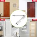 Automatic Door Closer,Safety Spring Loaded Door Closer,Hydraulic Gate Closer,Stainless Steel Light Duty Simple Door Closer,Adjustable Door Closer for Residential/Commercial Use. 