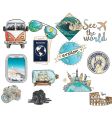 Pack of 13 Aesthetic Traveler Stickers Decals for Laptop, Mobile, Travel Journals & Suitcases - Wanderlust Adventure Stationery Art for Travelers 2Inchx2Inch Each Sticker Size. 