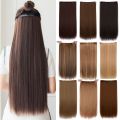 Elegant Hair Extension with 5 clips-golden color. 
