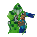 MINECRAFT-Exports Leftover 100% Cotton Kids Printed Bathrobe - KBR017. 