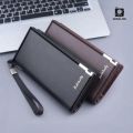 PU Leather Balebaily Long Wallet – Card Slots, Zippered Phone Compartment, ID Window, and Dual Ticket Pockets. 