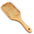 Italian Square Wooden Anti Comb Types Brush Paddle Unisex, Bambo Healthy Massage Scalp Professional Hair Brush for Salon Hairdressing Styling Tools, Bamboo Hair Brush. 