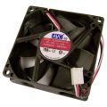 Fast 12V DC Cooling Fan for PC Incubator Laptop Exhaust Fan Peltier Processor - High Speed 3 Inch Computer Fan - Size 80x80x25mm. 