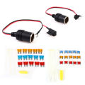 1set 30cm Car Cigarette Lighter 12V Socket Fuse Tap Holder with Fuse 5A/10A/15A Tetuo. 