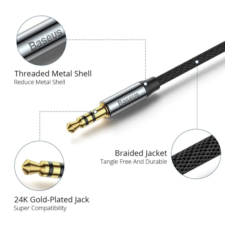 Baseus%203.5mm%20Aux%20Cable,%20Male%20to%20Male%20Stereo%20Audio%20Cable%20for%20Headphones,%20Car%20Music,%20Speaker%20-%201%20Meter%20-%20Image%207