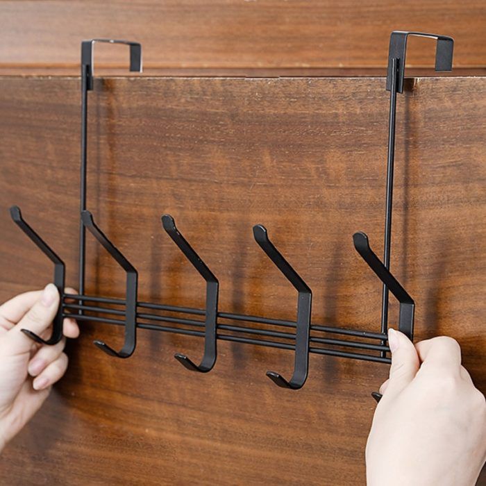 Home & Office over door hanger easy to install & remove , save space & organizer your clothes, jacket, hat, belt purse, towel washroom & kitchen organizer, hang & remove utensils easily, 12 hooks hanger