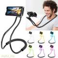 Lazy Bendable Flexible Hang Neck Phone Holder 360 Degree Rotation Mobile Stand. 