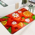 3D Flower Bathroom Rugs Non Slip Bath Mat, Quick-Drying Extra Soft Absorbent Mats. 