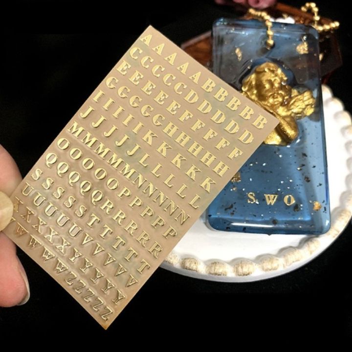 1 Tiny Alphabet Sticker Sheets  for Resin Art or Nail Art