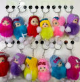 Doll Key Chain (Pack Of 12-PCS) - Multi Styles Doll Key chain For Girls Key Ring Key Holder Mobile Phone Straps. 