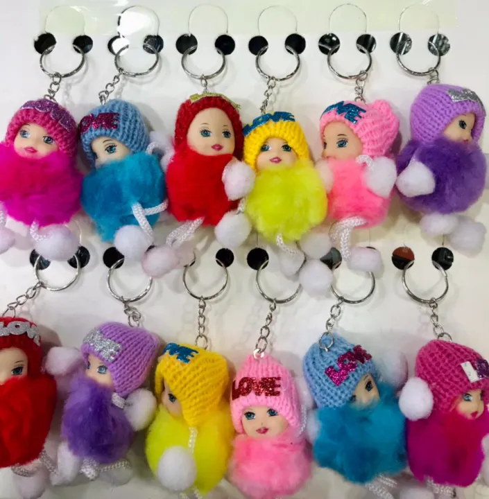 Doll%20Key%20Chain%20(Pack%20Of%2012-PCS)%20-%20Multi%20Styles%20Doll%20Key%20chain%20For%20Girls%20Key%20Ring%20Key%20Holder%20Mobile%20Phone%20Straps%20-%20Image%202