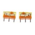 New Arrival 2Pcs/pack TTC Dustproof Gold Mouse Micro Switch Micro Button Gold Contactor 30 Million Click lifetime Repair Parts. 